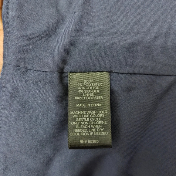 Express women's mini skirt size 10 navy blue fully lined - Picture 6 of 7